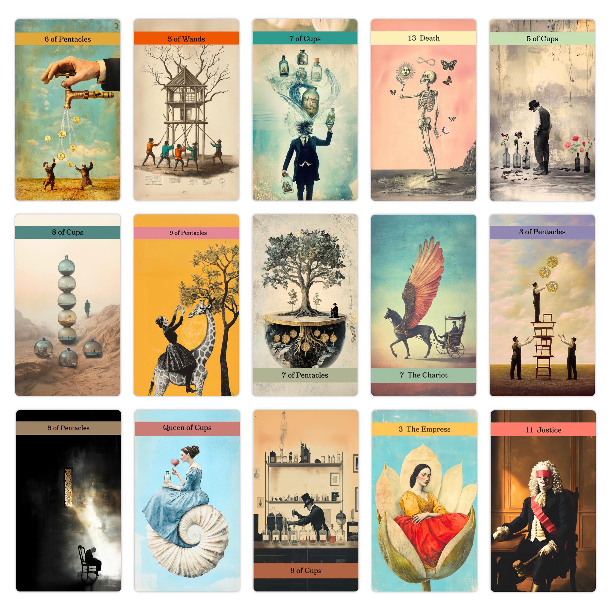 洋書 THE DARK TEA SOCIETY TAROT Dark Tea Society Tarot Deck: Rider Waite Style, Victorian