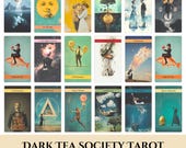洋書 THE DARK TEA SOCIETY TAROT Dark Tea Society Tarot Deck: Rider Waite Style, Victorian