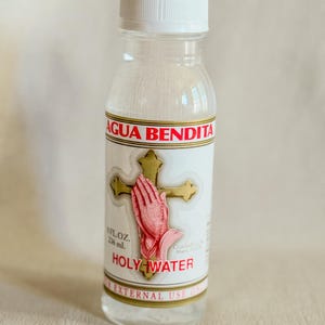 Holy Water Spiritual Cleansing | Blessed Sacred Water | Protection Ritual Bath | Altar Tool | Purification | Negative Energy Removal - 8oz