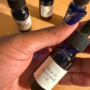 Prayer Oil, Spiritual Anointing Rituals Prayer Frankincense | Spiritual Connection Protection Altar Blessing Meditation Aid Daily Protection