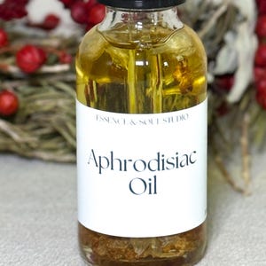 Aphrodisiac Oil – 1oz All-Natural Sensual Massage, Ritual Anointing Oil, Herbal Blend