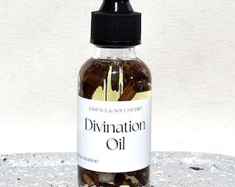 Aceite de adivinación / Mejora psíquica y conexión espiritual / Aceite ritual para la intuición y la apertura del tercer ojo