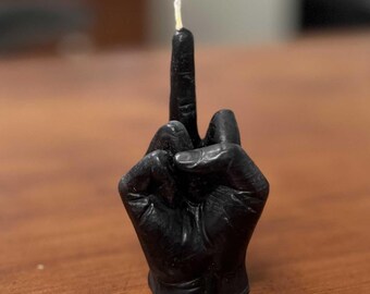 Defiant Middle Finger Candle – Spiritual Protection and Banishing Candle - Defiance Banishing and Energy Reversal - 3.5" - Boundary-Setting