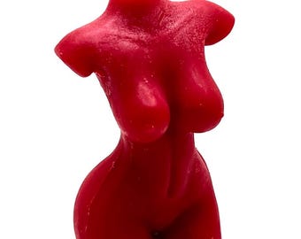 Female Torso Intention Spell Candles, Sacred Tool for Rituals and Spells, Feminine Energy Invocation Candles, Magical Torso Candles