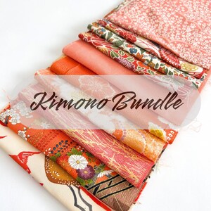 10pieces (6inch X 20inch) of Japanese Silk Kimono Fabrics Bundle/Patchwork, cartonage, quilting, stitching, western sewing,sashiko