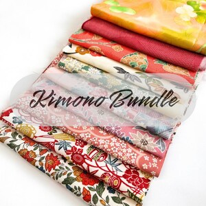 10 pieces (6inch X 39inch) of Japanese Silk Kimono Fabrics Bundle/Patchwork, cartonage, quilting, stitching, western sewing,sashiko