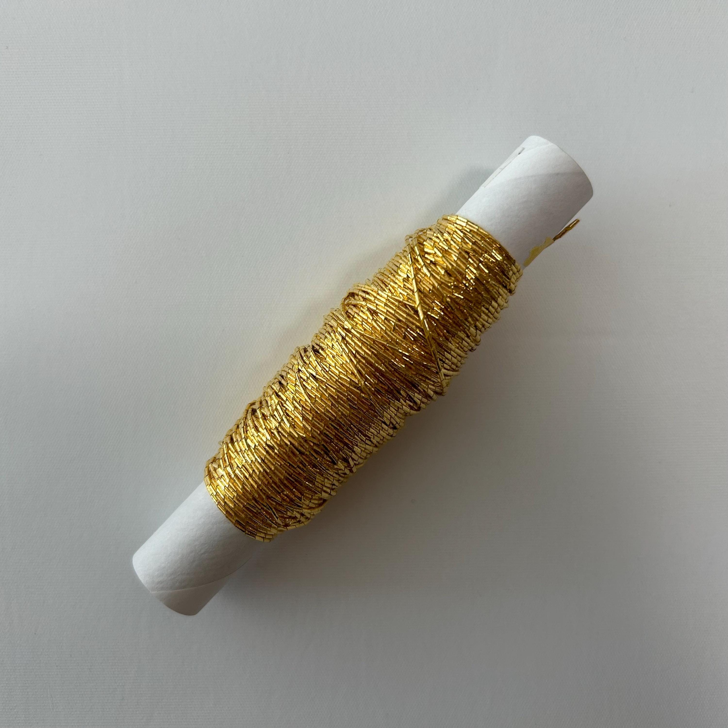 Authentic Pure Gold Leaf Thread ”8gake” for Japanese Traditional Crafts ...