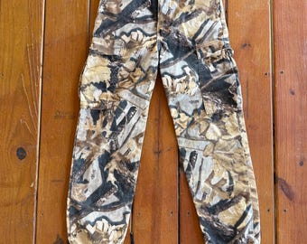 Vintage Youth Medium Photo Stalk Camo Cargo Hunting Pants