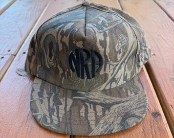 Vintage Mossy Oak Tree Stand NRA camo SnapBack Hat