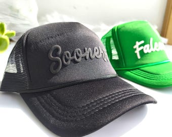 Custom PUFF Print Trucker Hat, Personalized Foam Hat, Custom Caps, 3D Puff Print, Baseball Cap, Foam Trucker Hat, Mesh Back Trucker Hat