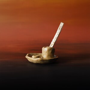 Smoke + Clay | Handmade Ceramic Incense Holder – Minimalist Palo Santo Burner – Wabi Sabi Altar Dish – Earthy Clay Smudge Bowl