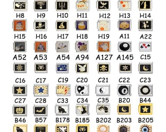Silver Italian Charms for DIY Bracelet 270 Designs, Replacement Links, Halloween & Y2K Styles, Wholesale Packs, Custom Bracelet Jewelry Gift