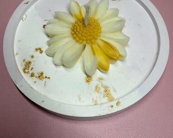 Gold Foil Resin Marble Tray: Handmade Jewelry, Candle Catchall