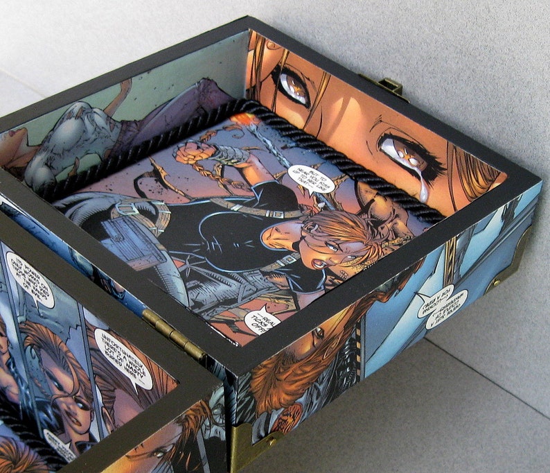 Comic Icon Female Superhero Decorative Handcrafted Box Storage Chest image 8