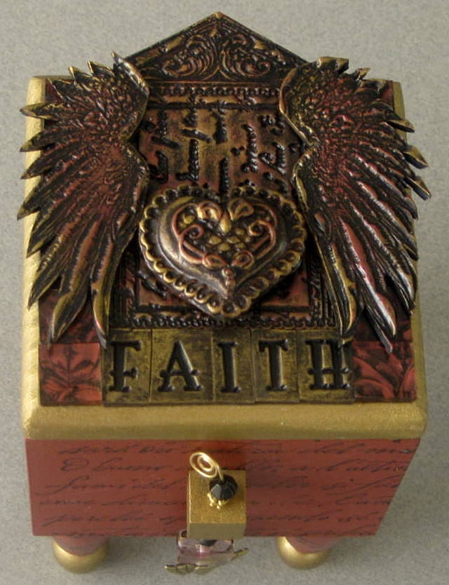 Mixed Media Trinket Box Etsy