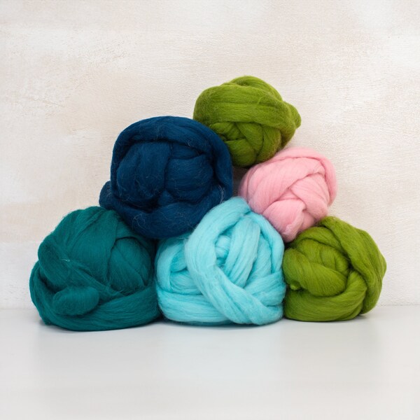 Stock Clearance Sale - Merino Wool Roving Top - 27 Microns |  For Spinning, Needle Felting, Chunky Knitting, Wet Felting, Felt Decoration