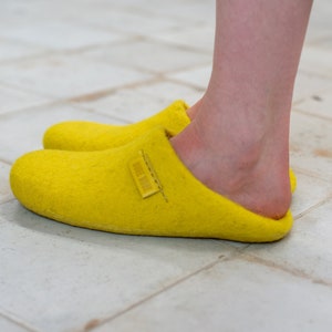 Handgemaakte vilten wollen pantoffels: instappers zonder rug, meerdere kleuren