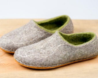 wool clog slippers