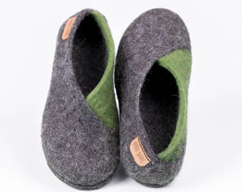 Cozy Women home shoes, Handmade slippers, Felted shoes felt wool slippers womans slippers spring shoes gift for her