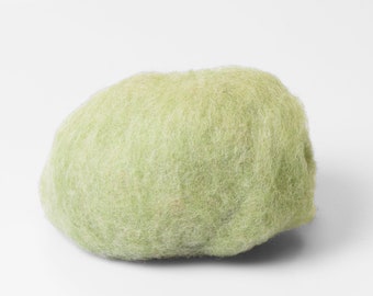 Salvia green Wool Best for wet felting wool, Bergschaf wool, Tyrollean Tyrolean or mountain sheep wool - BureBure felting wool