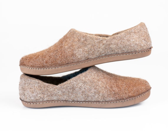 wool slip on clogs