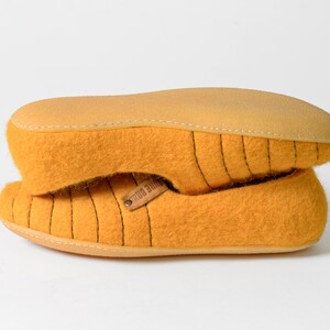 bright yellow slippers