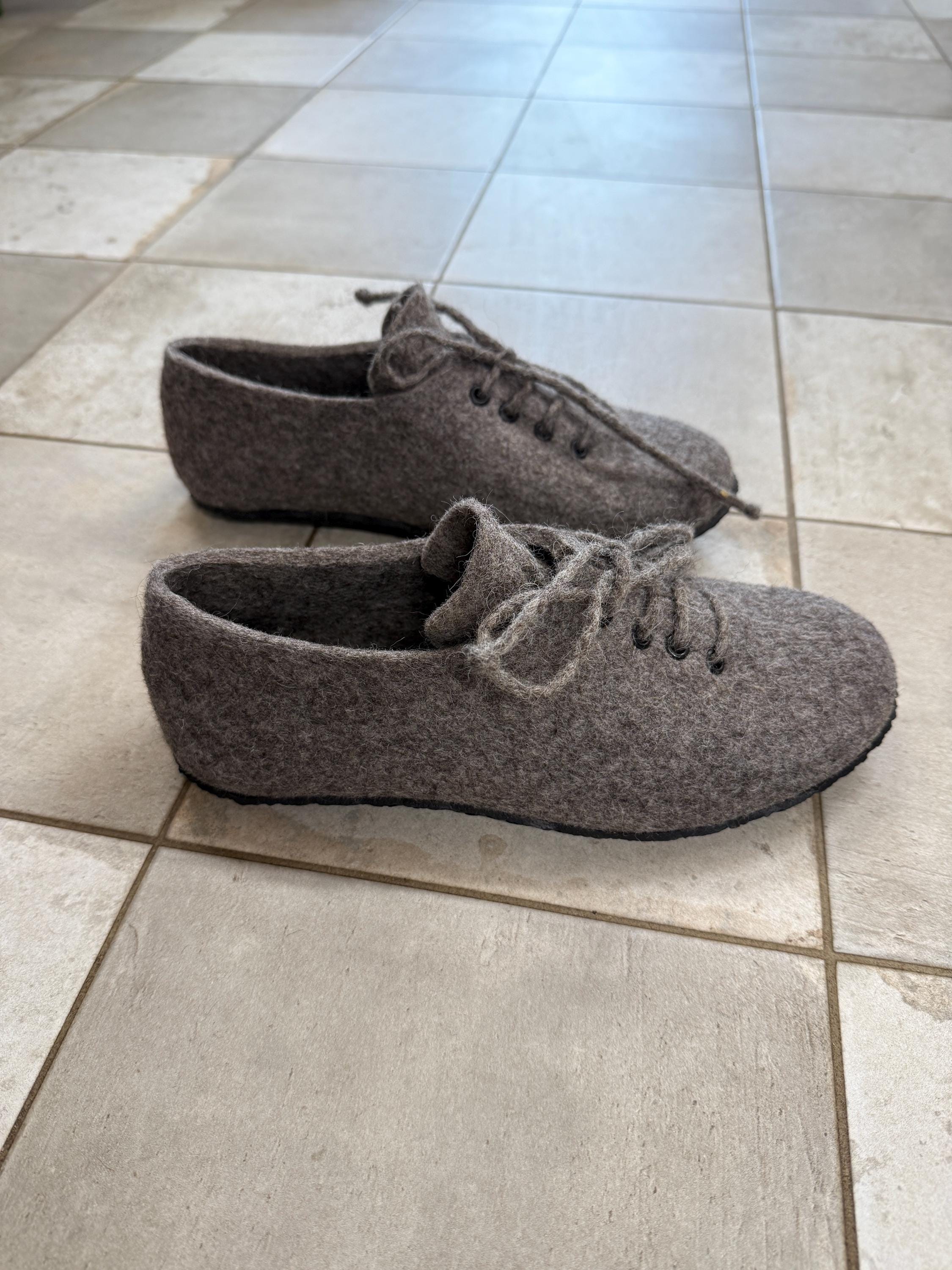 Tessitura Pantofole Da Donna Invernali Ciabatte Calde Donna Silenzioso Antiscivolo Suola Scarpe Con Punta Chiusa Pantofole Morbide Peluche Slippers - Foto 2