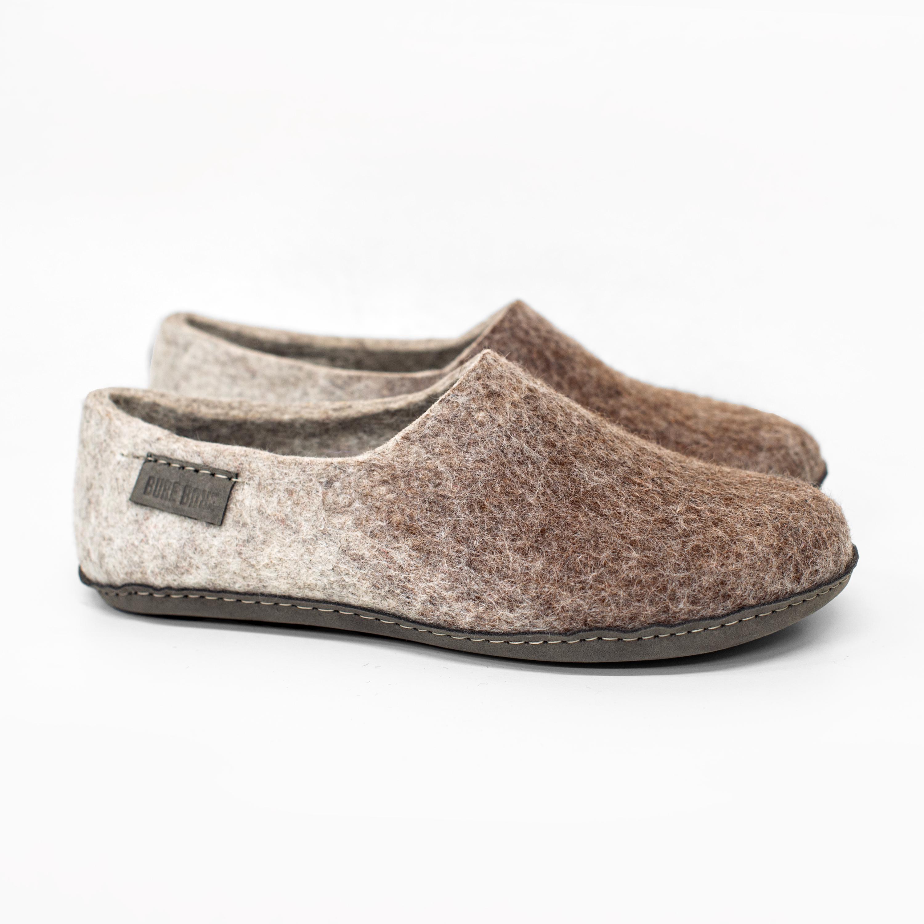 NWOT Bure Bure Felted‎ Wool Beige WOOCAPS for Men, Slippers, Sz. 11.5-12 isbl_1680x420.  main image 2