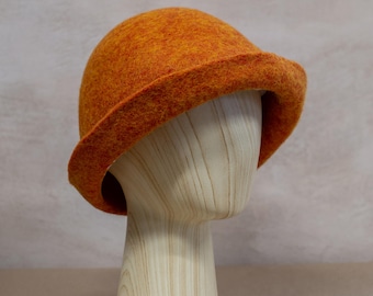 Personalized Felted Wool Sauna Hat – Natural Heat Protection, Custom Name Gift