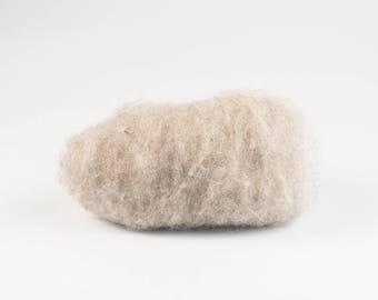 White wet felting wool, Natural Bergschaf wool Mountain sheep wool, Tyrollean wool, Tyrolean wool, Felting supplies for felted slippers