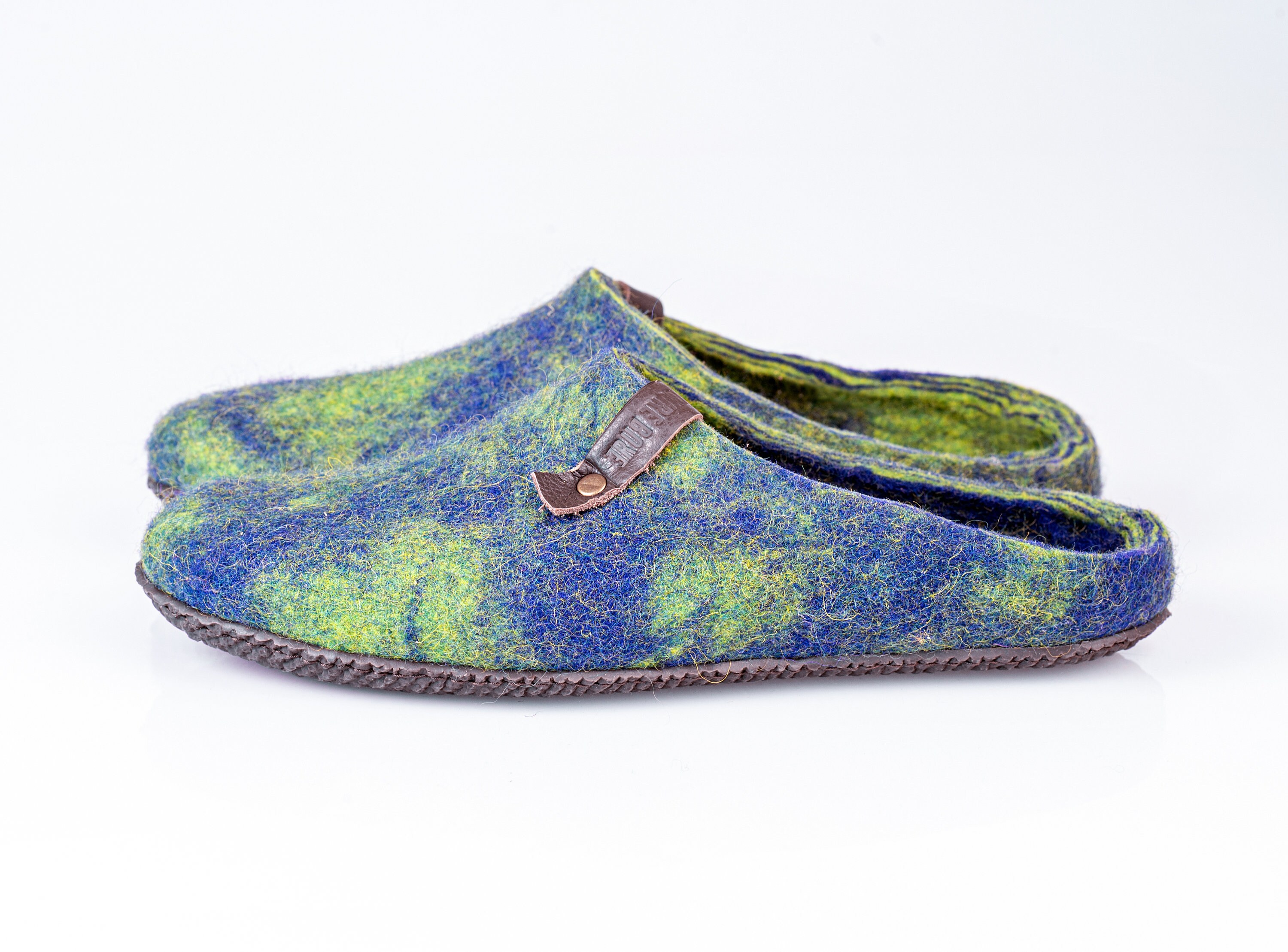 blue colour slippers