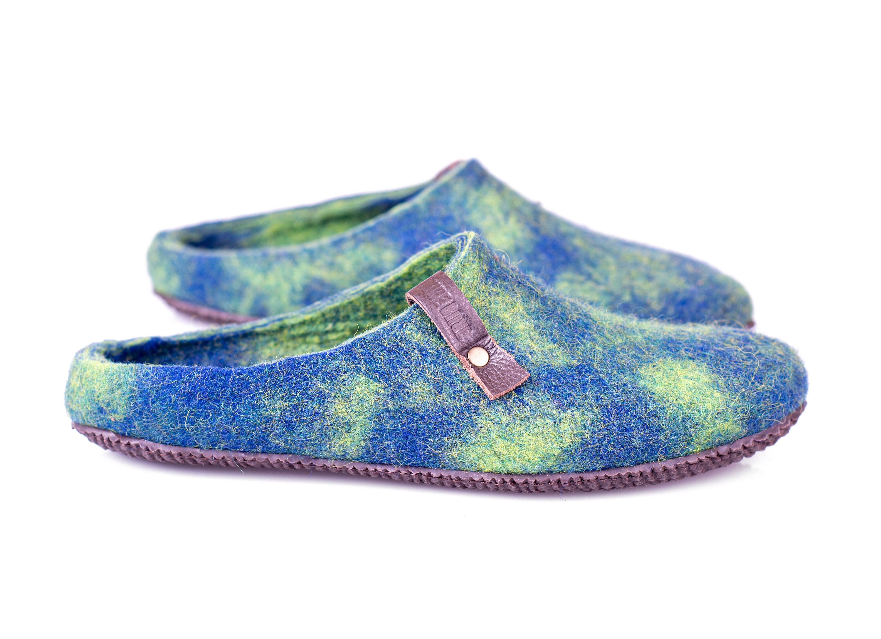 blue colour slippers