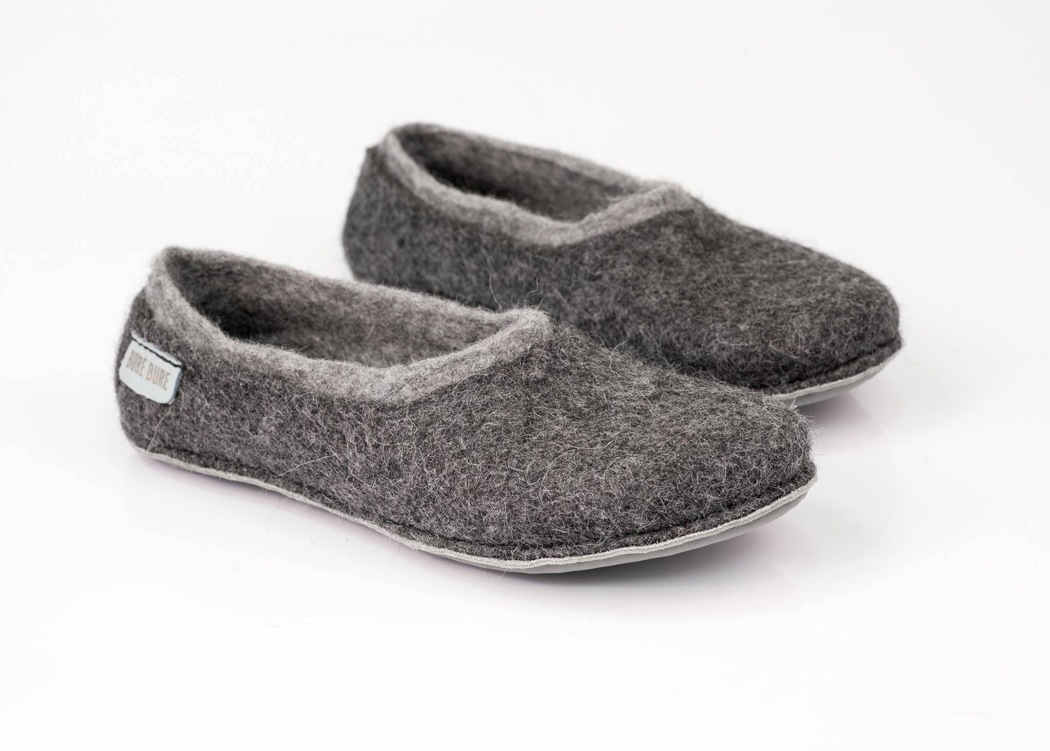 boiled wool house shoes