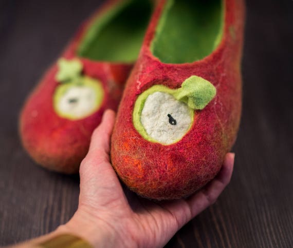 children's boiled wool slippers