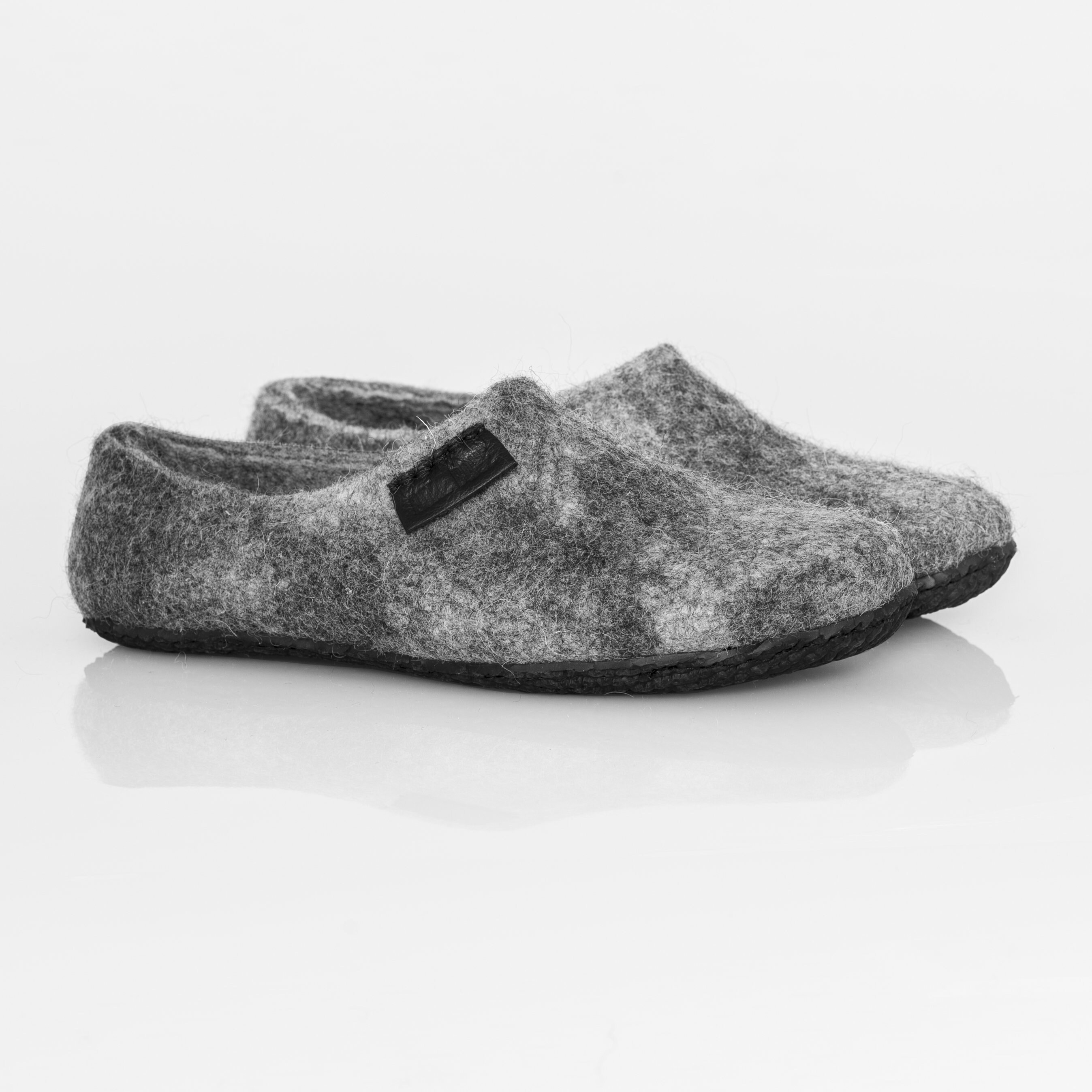 mens boiled wool clogs