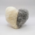 NEW - Natural White and Gray Wool for Wet and Dry Felting, Needle felting, Spinning, Knitting– 100g 3.5 oz - for sauna hat, thermal mittens product logo