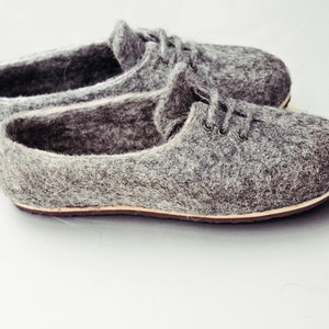 Natural felted wool sneakers for men, Felted wool shoes, Warm sneakers, Woolen house slippers Gift for him