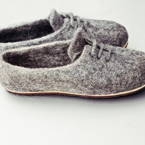 felted wool shoes