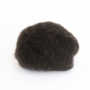 One of the best wool for wet felting 500gr / 17,6 oz Bergschaf Tyrollean Wool BureBure felted slippers wool, 7 Main Natural Wool Colors Natural Black