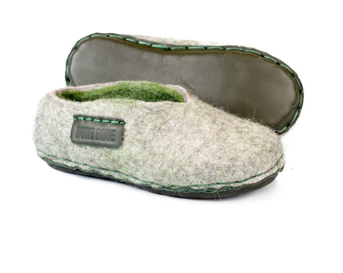 children's boiled wool slippers