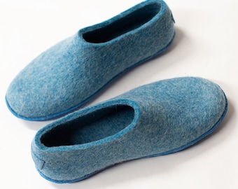 Handmade Felted Wool Slippers: Breathable Women's House Slippers