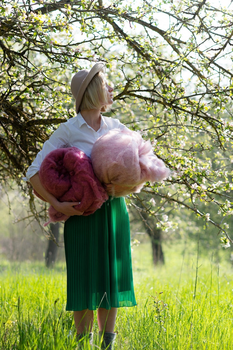 Dyed Felting Wool Best for Wet Felting Burebure Slippers Etsy