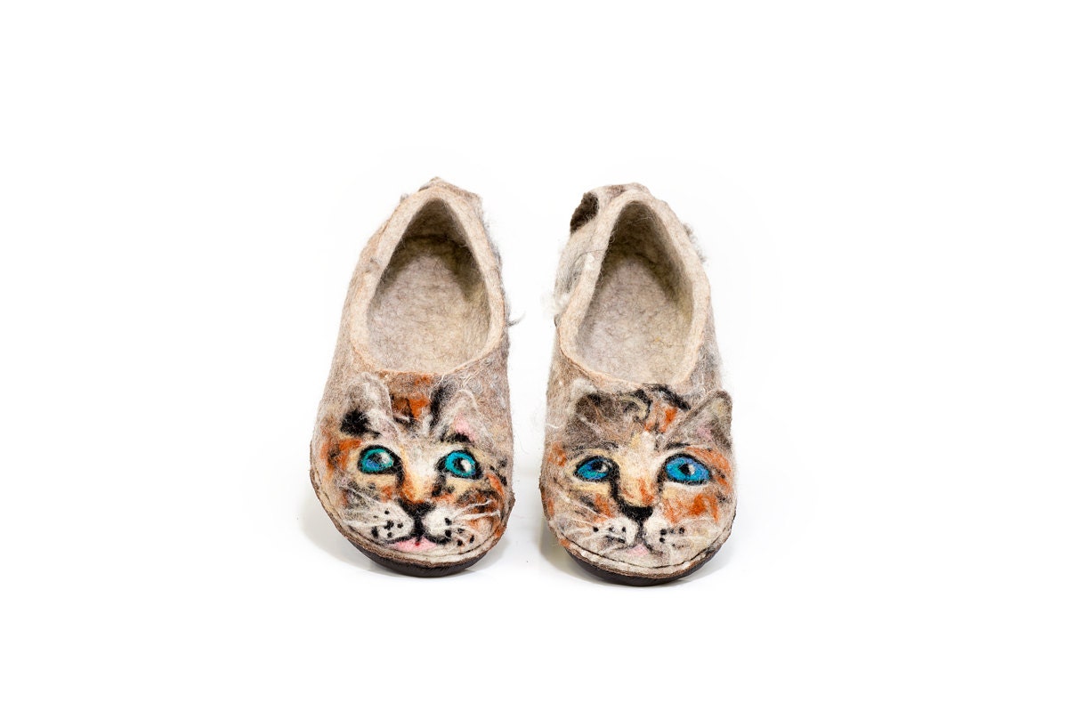 wool cat slippers