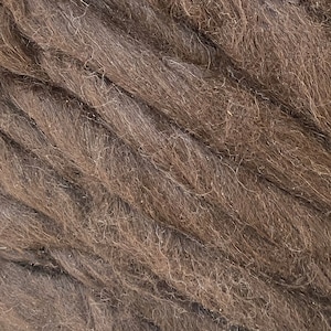 Alpaca Wool Top 3,5 oz Brown/White Excellent for Wet Felting, Felt decoration, Nuno Felting, Needle Felting or Spinning Dark Brown 24-26 mic