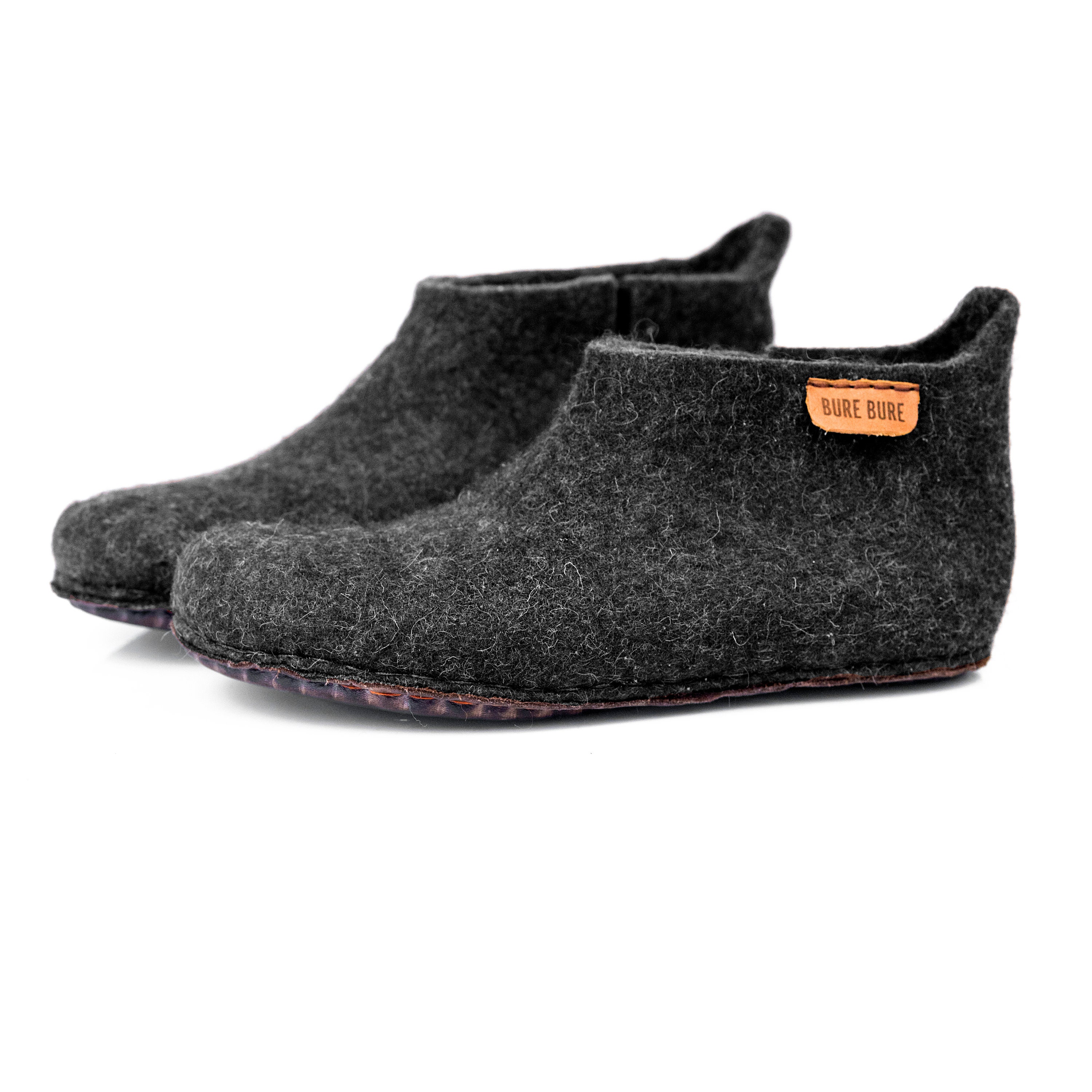 Wool Boots Slippers for Men Natural 