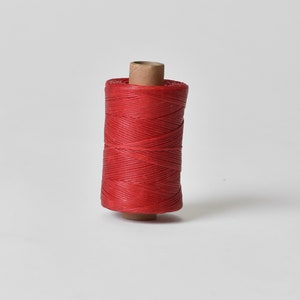 Thick Waxed Stitching Thread - 17 colors - 1mm Waxed Cord for Sewing and Decor - Thick Waxed String 17 colors