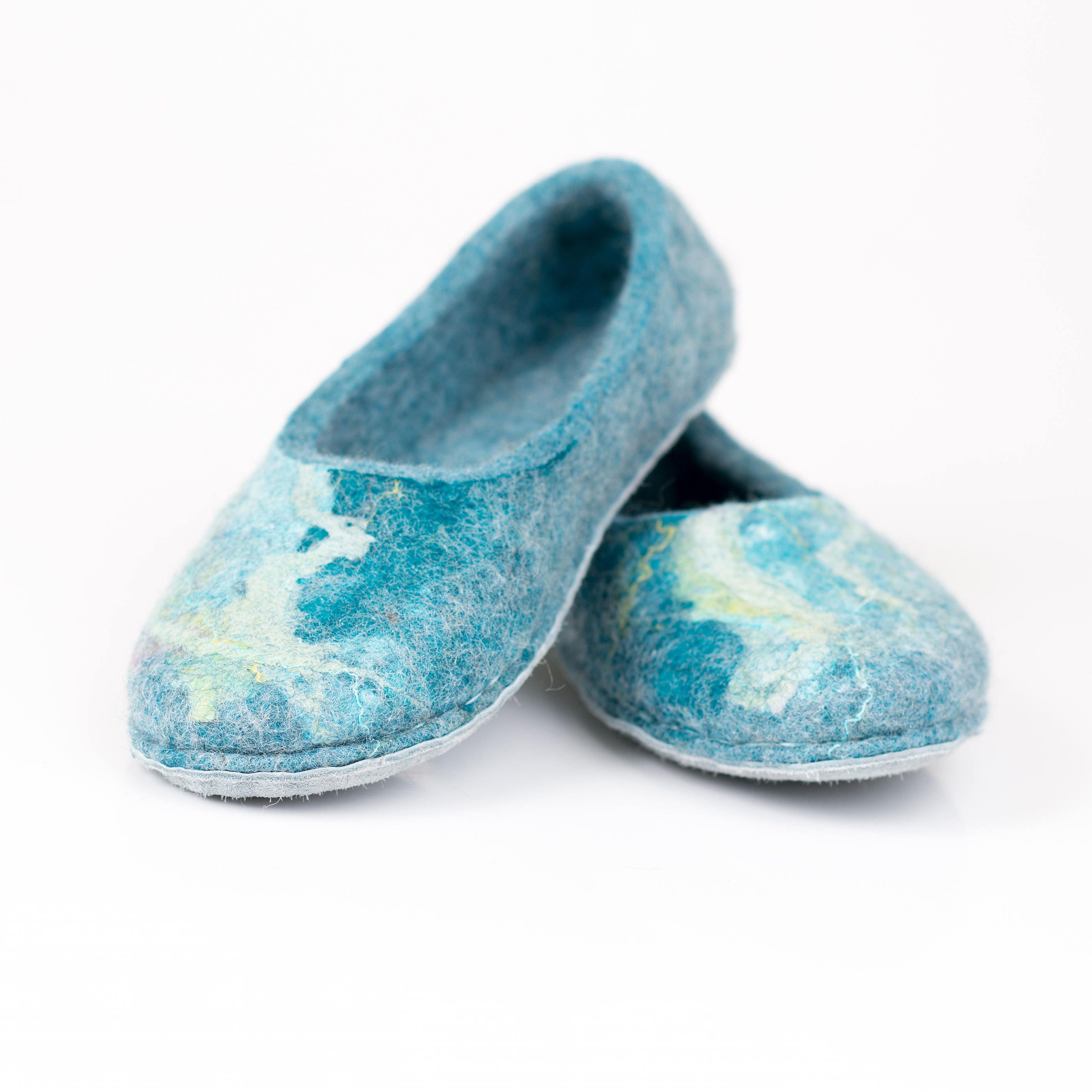 slippers turquoise