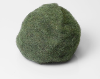 Dark Olive color wool - Best for wet felting wool, Bergschaf wool, Tyrollean  Tyrolean or mountain sheep wool