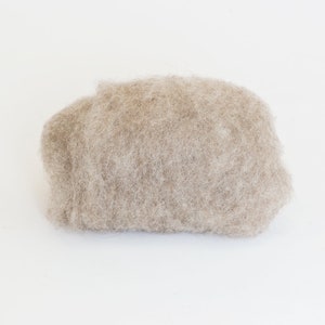 One of the best wool for wet felting 500gr / 17,6 oz Bergschaf Tyrollean Wool BureBure felted slippers wool, 7 Main Natural Wool Colors Light Beige