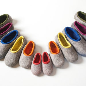 Playful walker wool slippers, Toddler home slippers, felted wool slippers for little kids, Walker gift wool slippers, non slip home shoes image 7